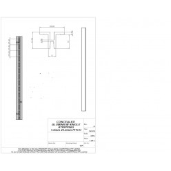 CA Stripping Single Slot 40.48mm pitch  2400mm Code# CA4S2