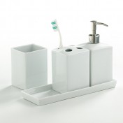 Bathroom Accesories: Square Set Bathroom Accesories: Square Set