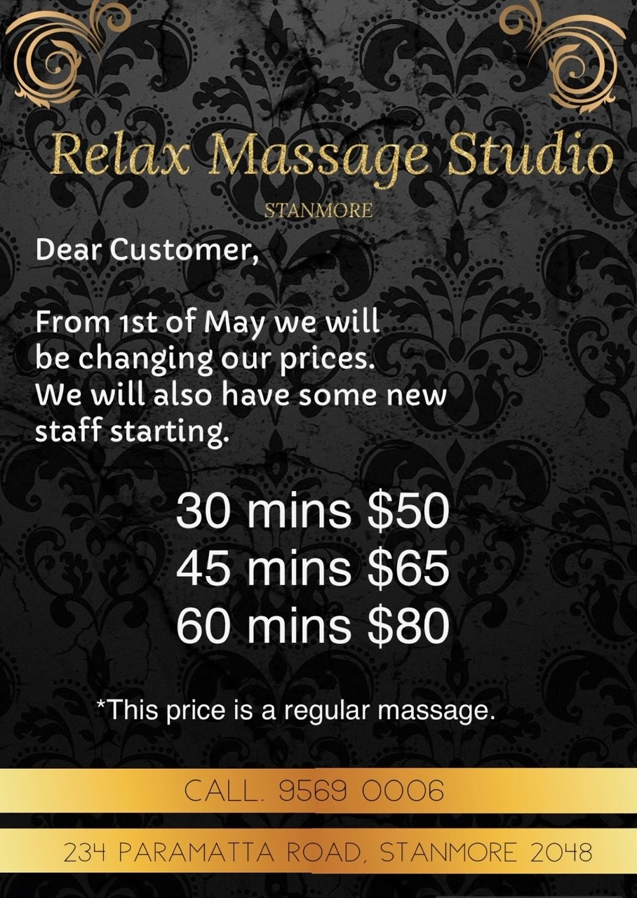Relax Massage Studio 02 9569 0006 Sydney At Relax Massage Studio we